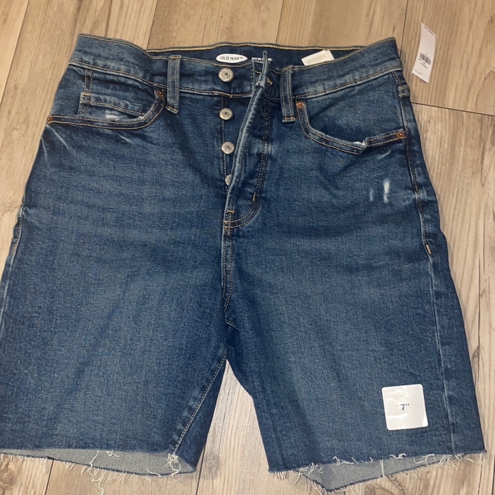 Womens 6 inch denim shorts